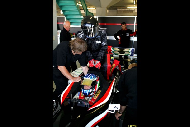 Gabriele Lancieri, Minardi F1x2 Charity Grand Prix, Kyalami, Johannesburg. South Africa, 5-9 August 2004.