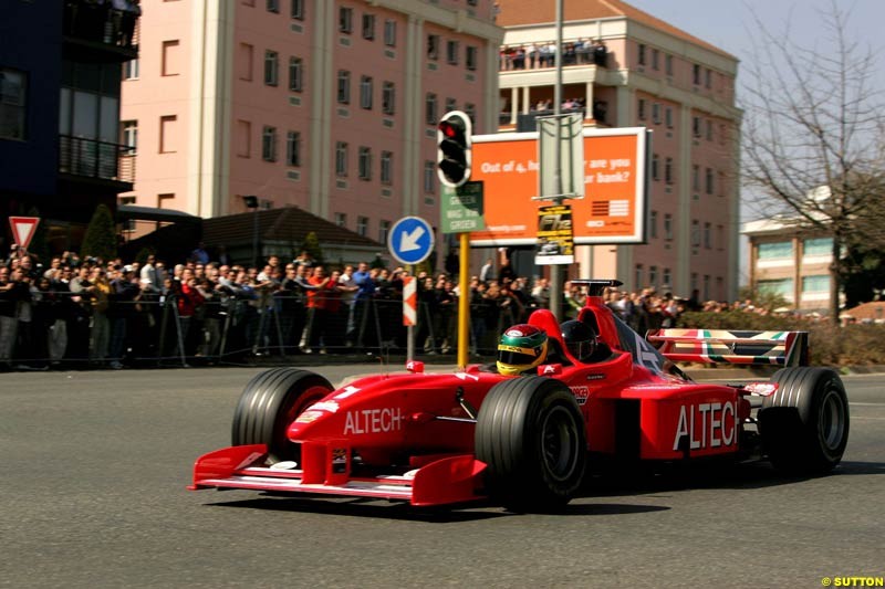 Alan van der Merwe, Minardi F1x2 Charity Grand Prix, Kyalami, Johannesburg. South Africa, 5-9 August 2004. 
