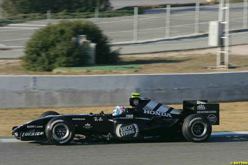 Anthony Davidson, BAR-Honda; Jerez Testing, January 11th, 2005.