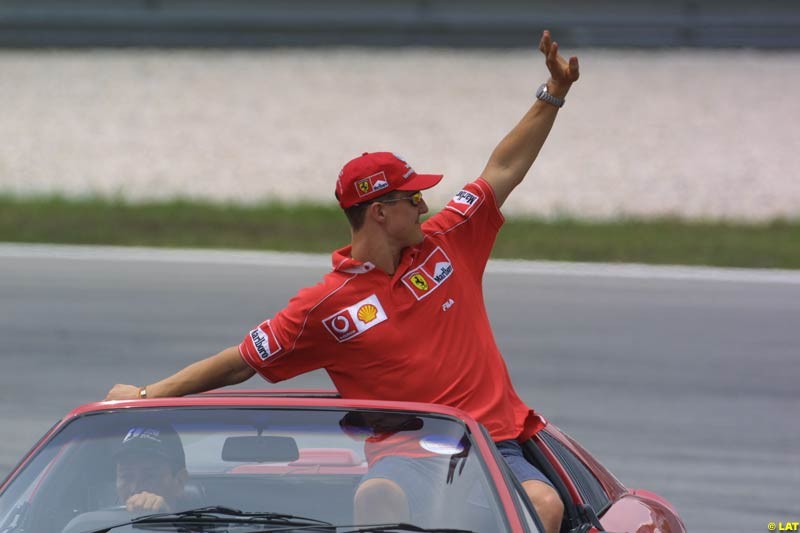 2002 Malaysian Grand Prix - Race day. Sepang, Malaysia, 16th March 2002.