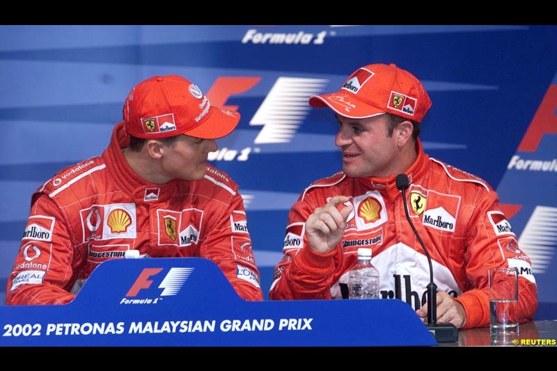 2002 Malaysian Grand Prix - Qualifying. Sepang, Malaysia, 16th March 2002.