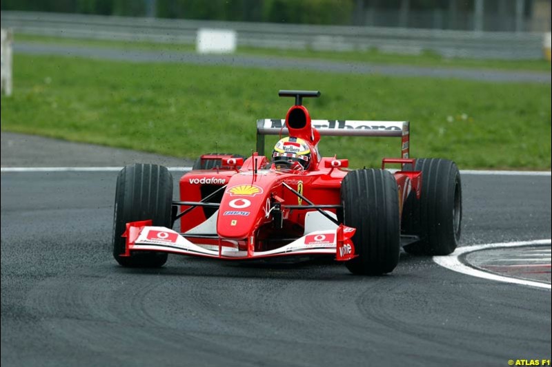 Luciano Burti, 2002 Formula One Testing, Monza, Italy. 16th April 2002. 