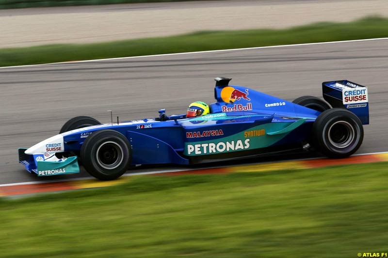 Felipe Massa, Sauber, 2002 Formula One Testing, Valencia, Spain. 02-04 April 2002. 
