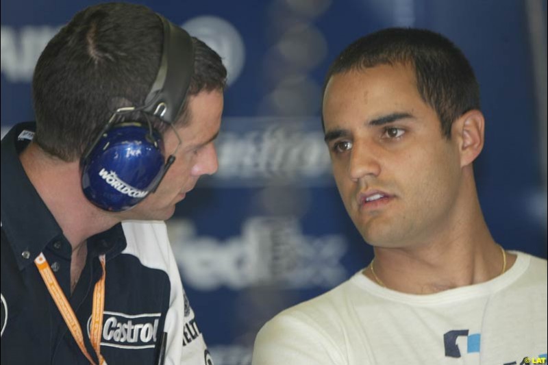 2002 Spanish Grand Prix, Barcelona, Spain. Friday, 25th April 2002. Juan Pablo Montoya, Williams