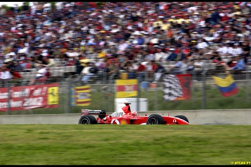 2002 Spanish Grand Prix, Barcelona, Spain. Sunday race. 28th April 2002.