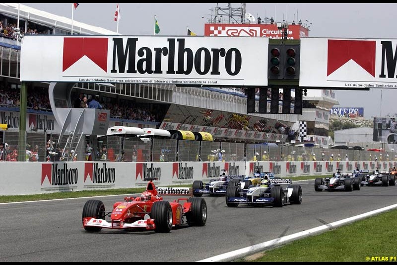 2002 Spanish Grand Prix, Barcelona, Spain. Sunday race. 28th April 2002.