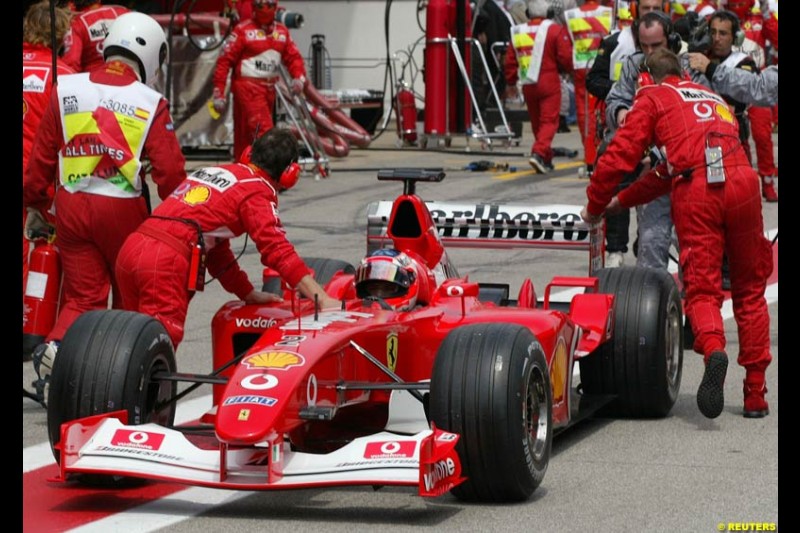 2002 Spanish Grand Prix, Barcelona, Spain. Sunday race. 28th April 2002.