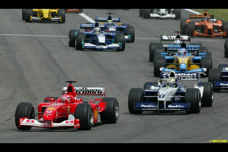 2002 Spanish Grand Prix, Barcelona, Spain. Sunday race. 28th April 2002.