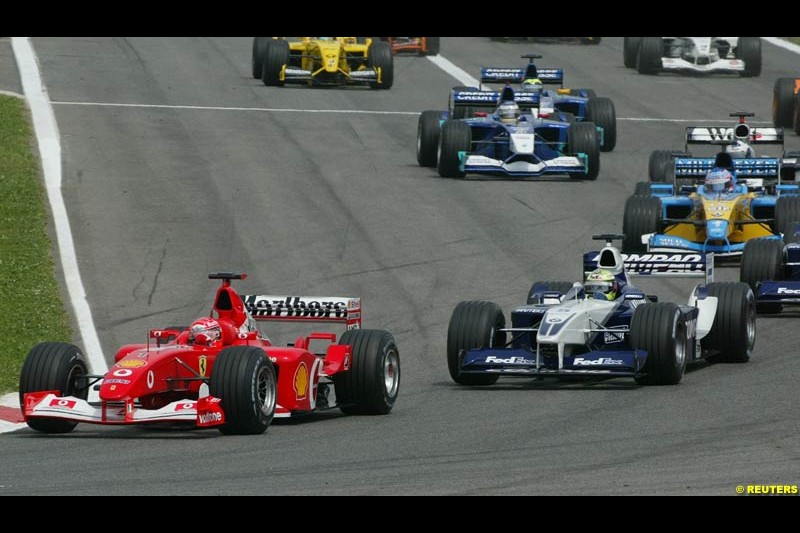 2002 Spanish Grand Prix, Barcelona, Spain. Sunday race. 28th April 2002.