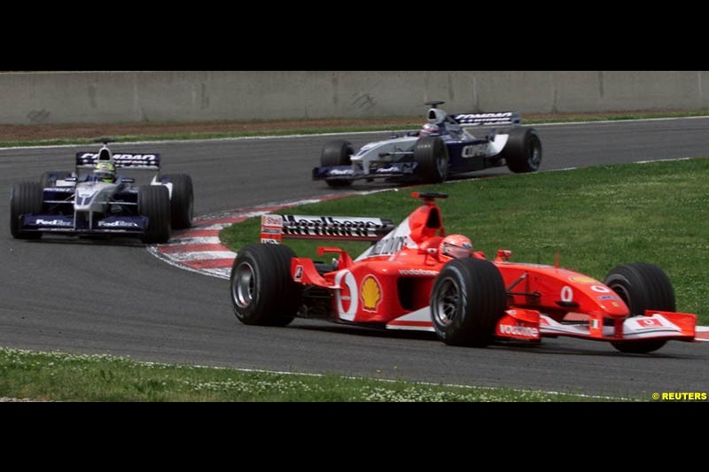 2002 Spanish Grand Prix, Barcelona, Spain. Sunday race. 28th April 2002.