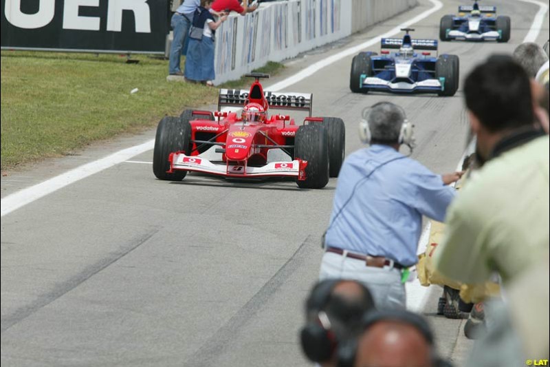 2002 Spanish Grand Prix, Barcelona, Spain. Sunday race. 28th April 2002.