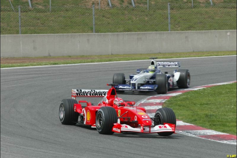 2002 Spanish Grand Prix, Barcelona, Spain. Sunday race. 28th April 2002.