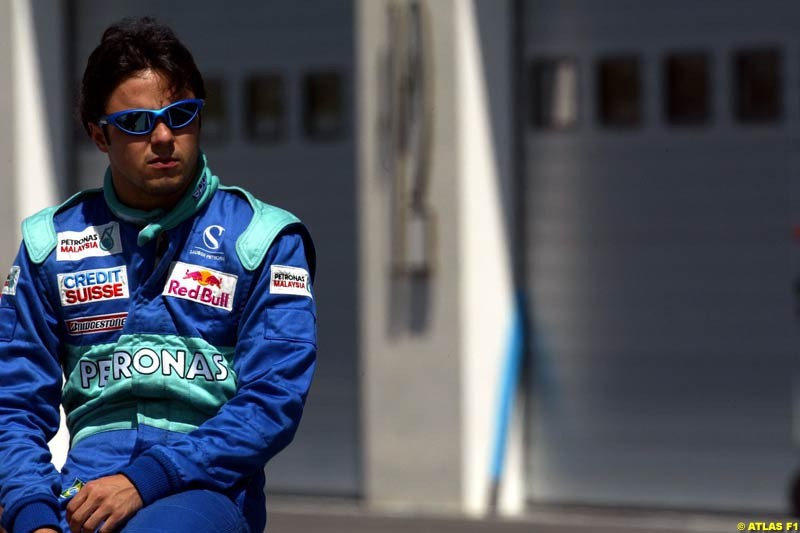 Felipe Massa, Sauber, 2002 Formula One Testing, Paul Ricard, France. 16th May 2002. 