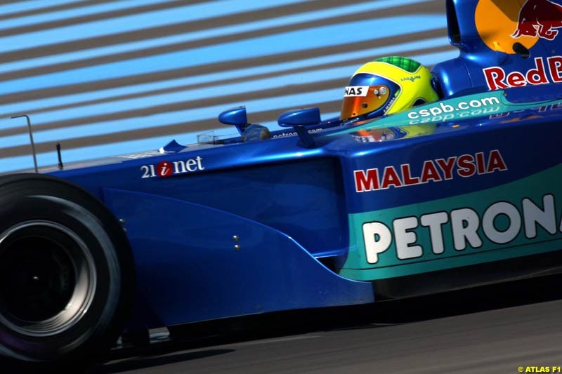 Felipe Massa, Sauber, 2002 Formula One Testing, Paul Ricard, France. 16th May 2002. 