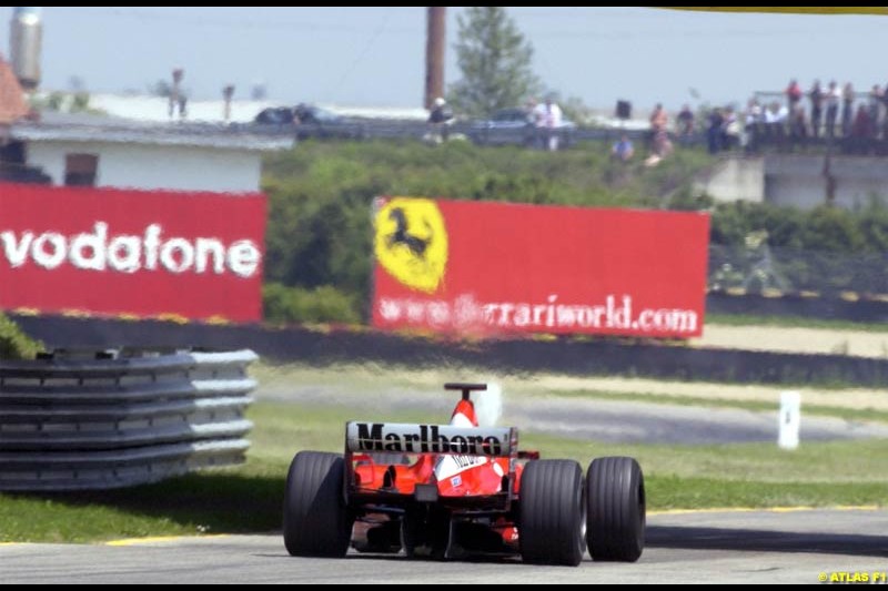 Michael Schumacher, Ferrari 2002 Formula One Testing, Fiorano, Italy. 16th May 2002. 
