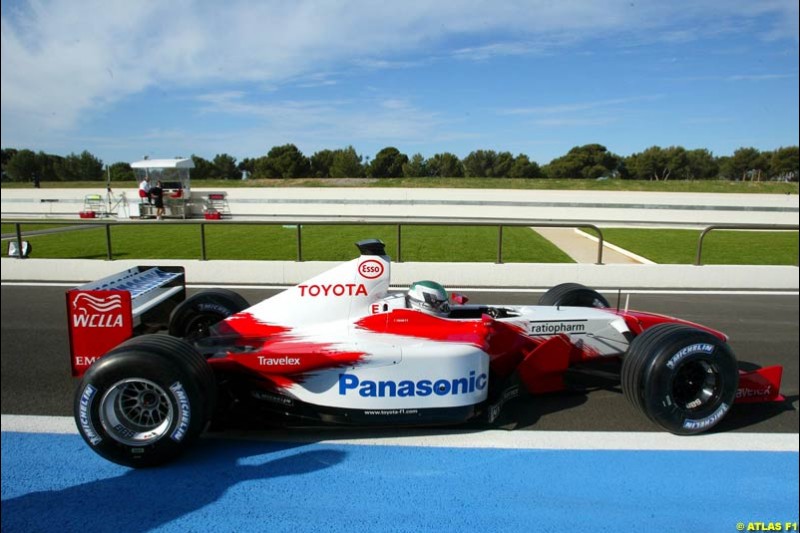 Tora Takagi, Toyota, 2002 Formula One Testing, Paul Ricard, France. 16th May 2002. 