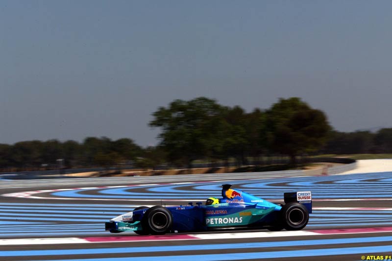 Felipe Massa, Sauber, 2002 Formula One Testing, Paul Ricard, France. 14th May 2002.