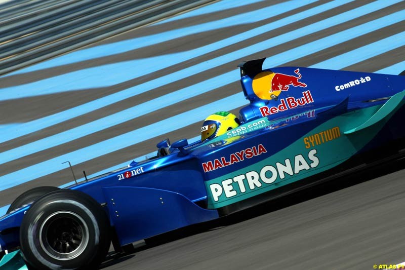 Felipe Massa, Sauber, 2002 Formula One Testing, Paul Ricard, France. 14th May 2002.