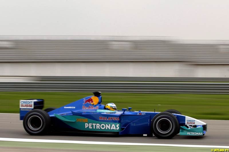 Nick Heidfeld Sauber, 2002 Formula One Testing, Valencia, Spain. 2nd May 2002. 
