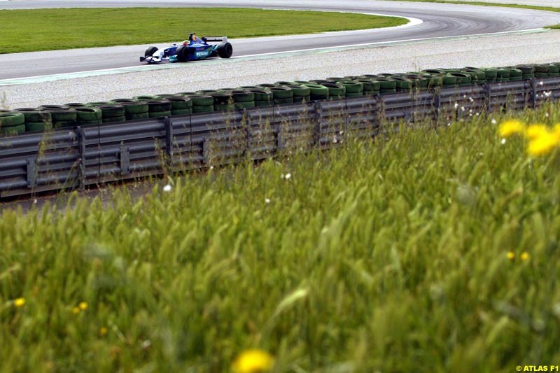 Felipe Massa, Sauber, 2002 Formula One Testing, Valencia, Spain. 1st May 2002. 
