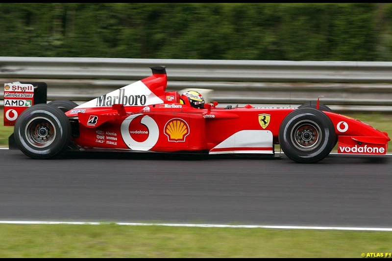 Luciano Buri, Ferrari, 2002 Formula One Testing, Monza, Italy. 1st May 2002. 
