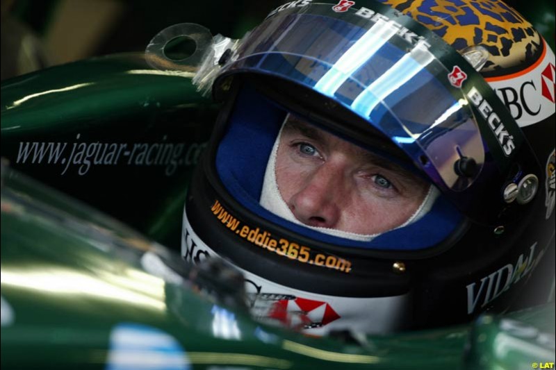 2002 Austrian Grand Prix - Friday free practice. A1 Ring, Austria. 10th May 2002. Eddie Irvine, Jaguar