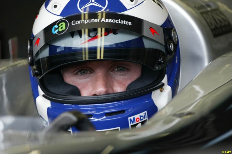 2002 Austrian Grand Prix - Friday free practice. A1 Ring, Austria. 10th May 2002. David Coulthard, McLaren