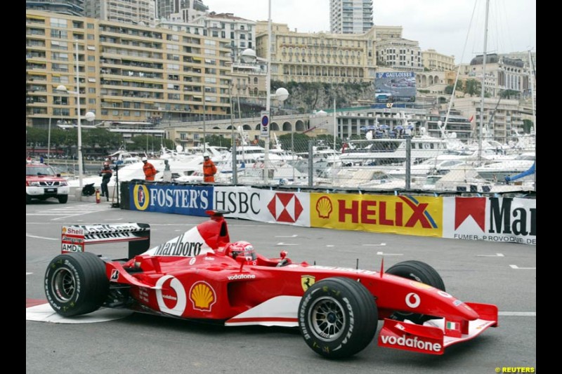 2002 Monaco Grand Prix - Thursday Free Practice. Monte Carlo, Monaco. 23rd May 2002