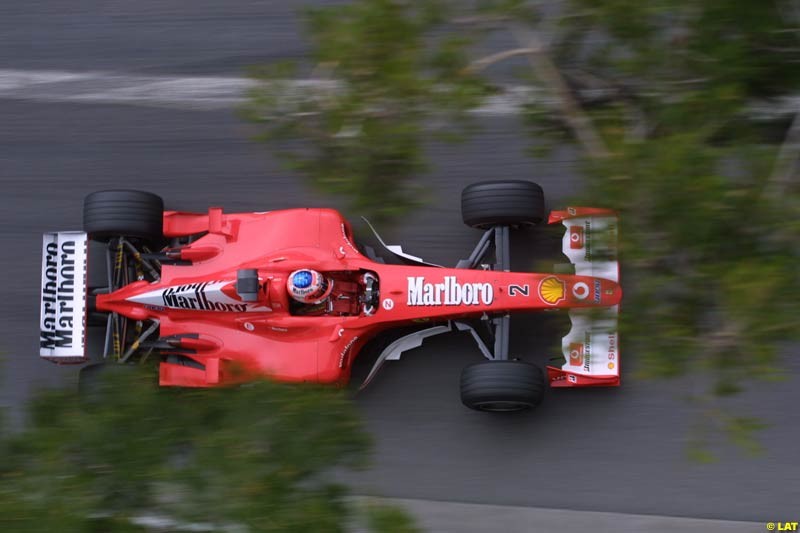 2002 Monaco Grand Prix - Thursday Free Practice. Monte Carlo, Monaco. 23rd May 2002 