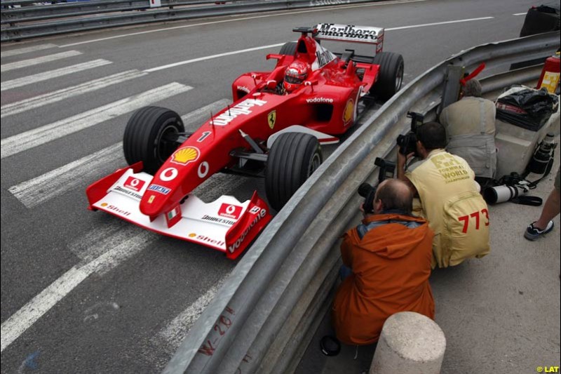 2002 Monaco Grand Prix - Thursday Free Practice. Monte Carlo, Monaco. 23rd May 2002