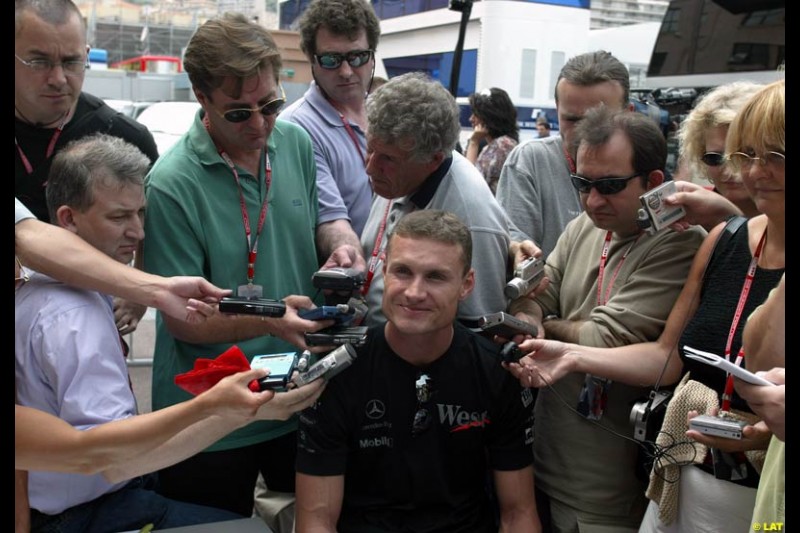 2002 Monaco Grand Prix - Wednesday. Monaco, Monte Carlo. 22nd May 2002. David Coulthard