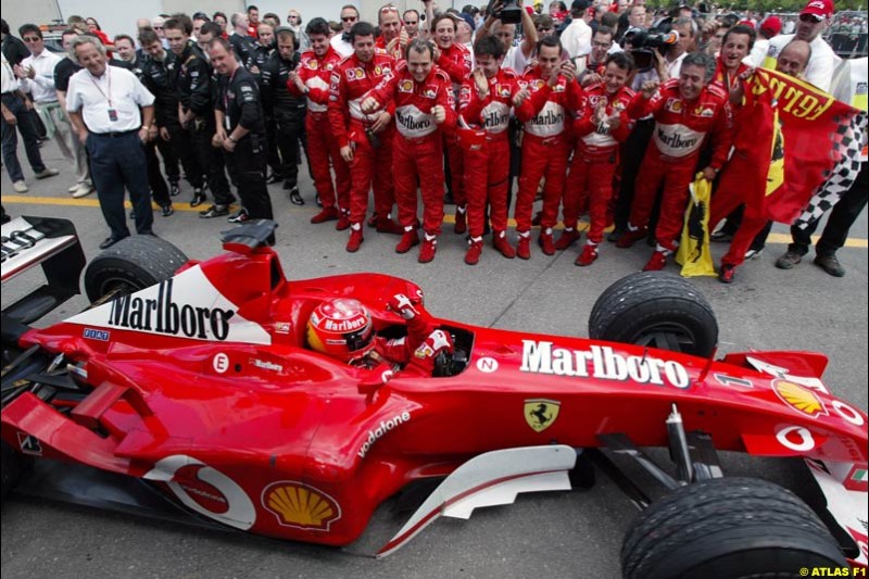 2002 Canadian Grand Prix - Sunday Race. Montreal, Canada. 9th June 2002. 