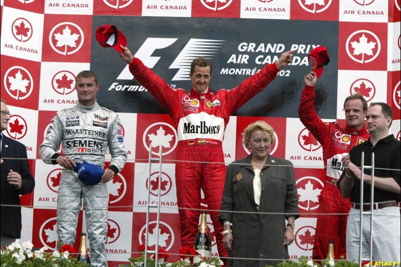 2002 Canadian Grand Prix - Sunday Race. Montreal, Canada. 9th June 2002. 