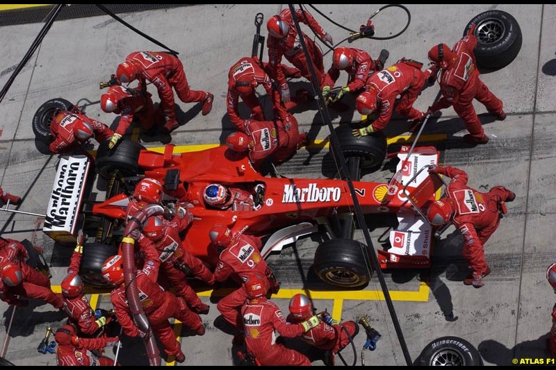 2002 European Grand Prix - Race. Nurburgring, Germany. 23rd June 2002