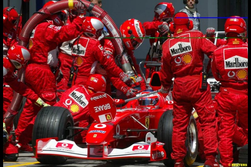 2002 European Grand Prix - Race. Nurburgring, Germany. 23rd June 2002