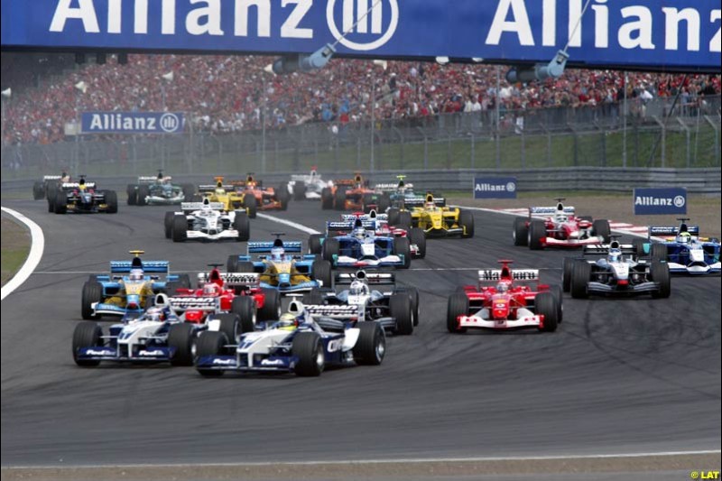 2002 European Grand Prix - Race. Nurburgring, Germany. 23rd June 2002
