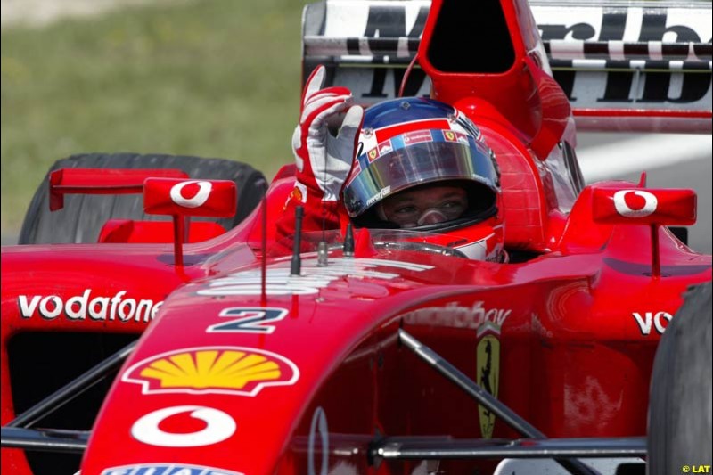 2002 European Grand Prix - Race. Nurburgring, Germany. 23rd June 2002