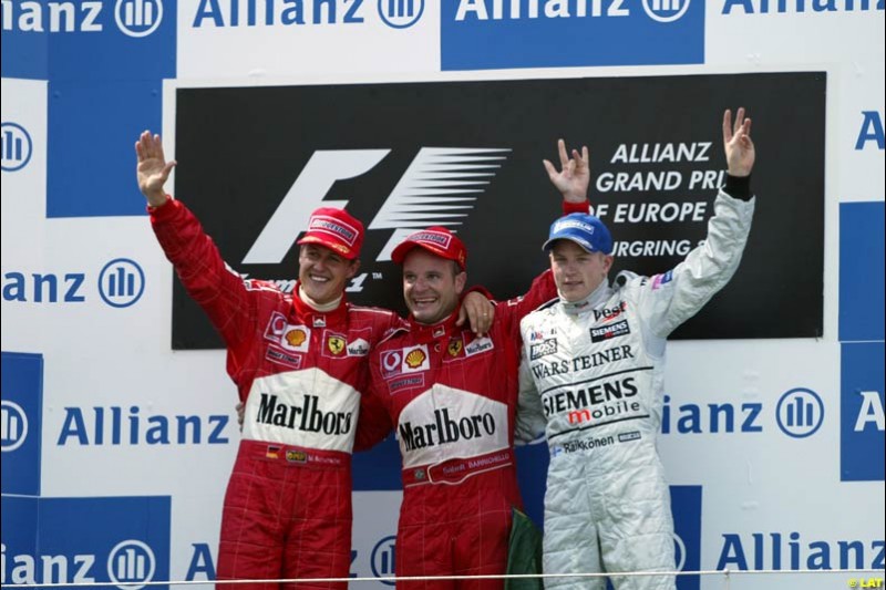 2002 European Grand Prix - Race. Nurburgring, Germany. 23rd June 2002
