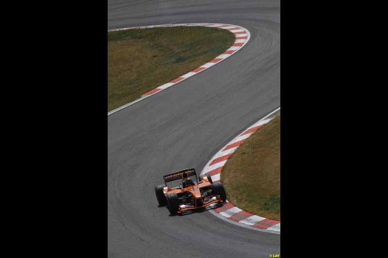 Heinz-Harald Frentzen, Arrows. Formula One Testing, Barcelona, Spain, 27 June 2002.