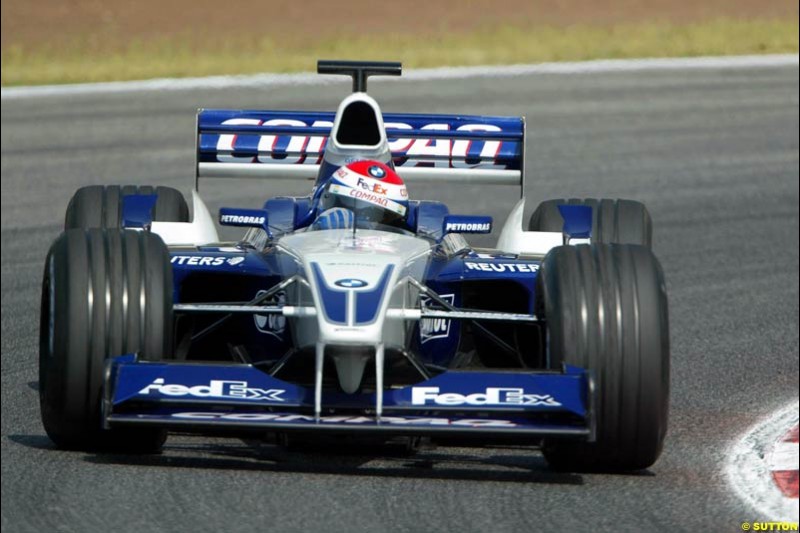 Marc Gene, BMW Williams FW24. Formula One Testing, Barcelona, Spain, 26 June 2002.