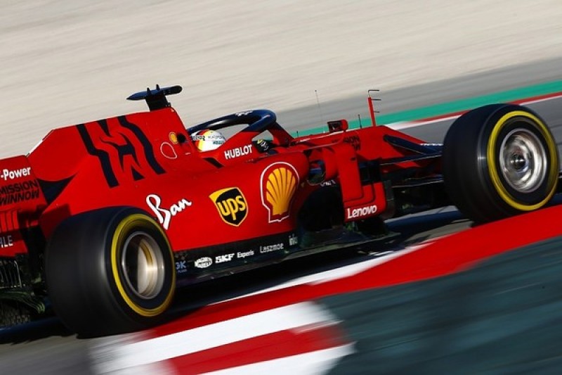 F1 testing: Morning time keeps Ferrari's Vettel on top on first day