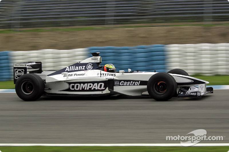 Ralf Schumacher testing the Williams FW22b