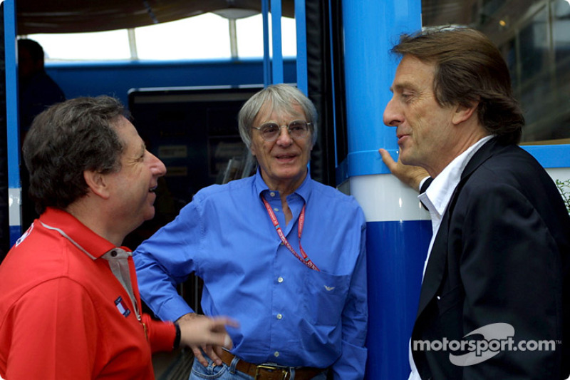 Discussion between Jean Todt, Bernie Ecclestone ve Luca di Montezemolo