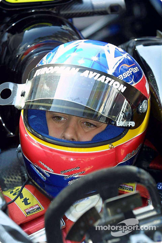 Casco de Fernando Alonso en 2001