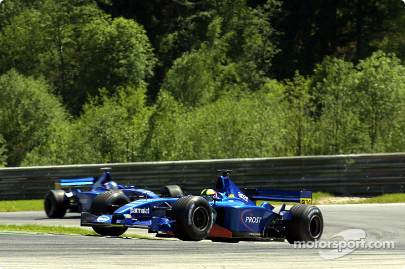 Luciano Burti et Jean Alesi