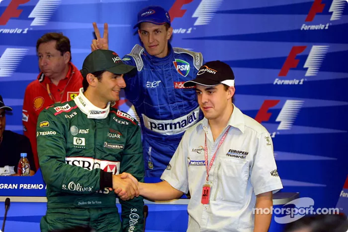 Conferencia de prensa del GP de España, Alonso y de la Rosa