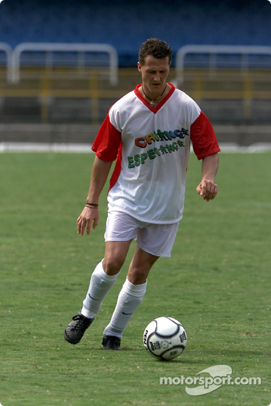 Hope for Children' charity football match held at Rio de JaneiroÃs Maracana stadium: Michael Schuma