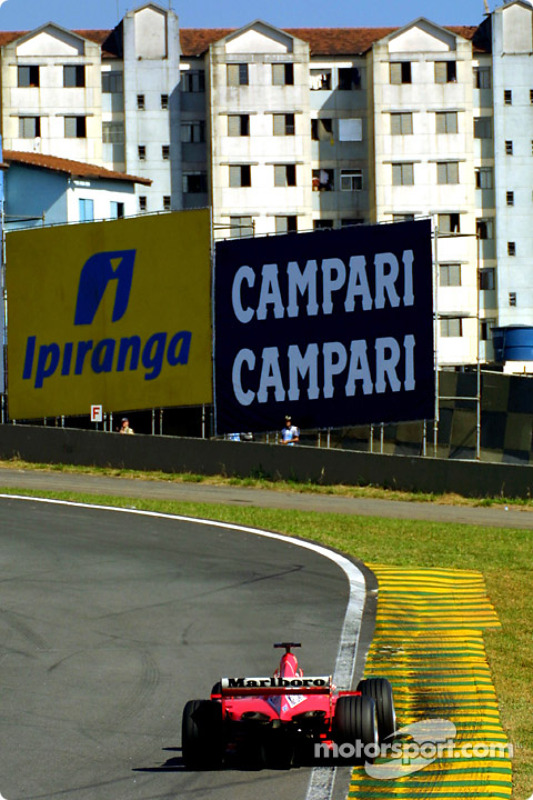 A Ferrari and Sao Paulo in the background