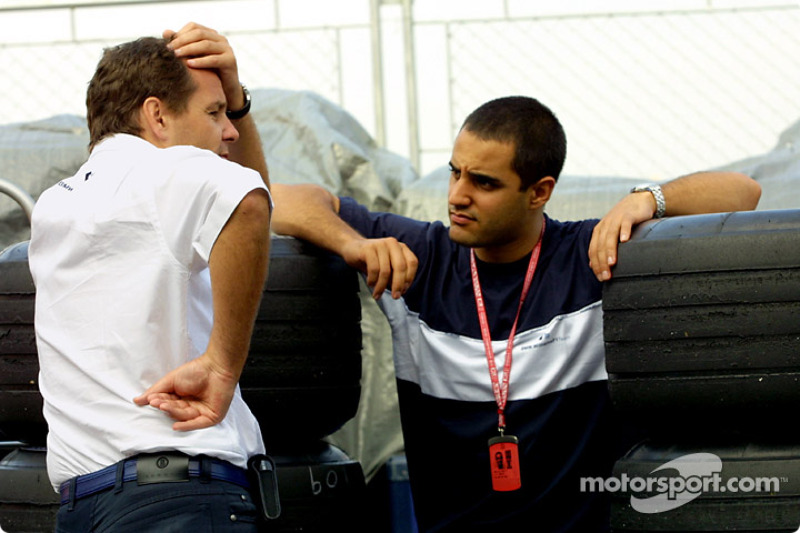 Gerhard Berger and Juan Pablo Montoya