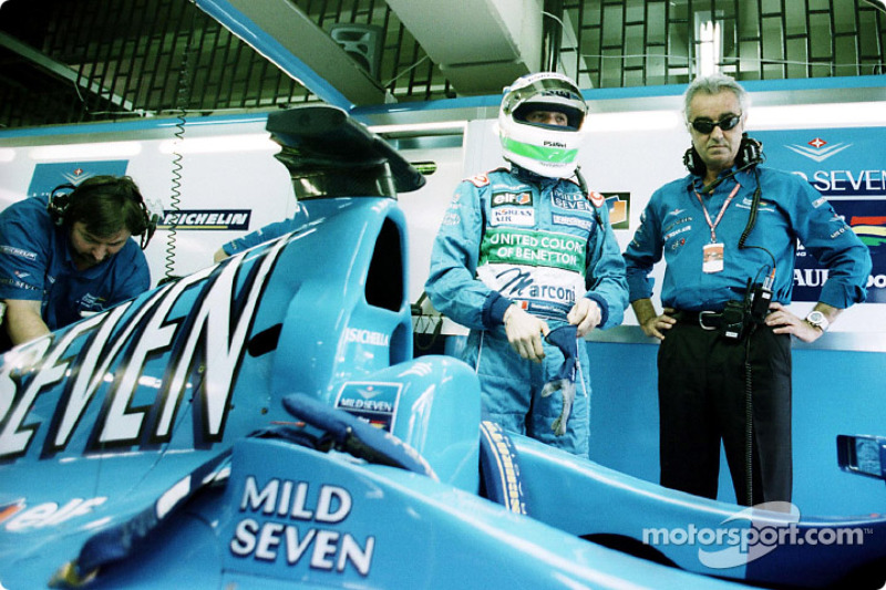 Giancarlo Fisichella and Flavio Briatore